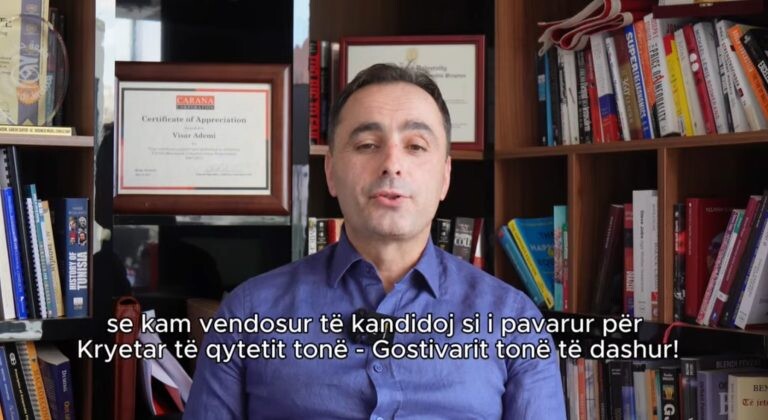 Visar Ademi shpall kandidaturën e pavarur për Komunën e Gostivarit