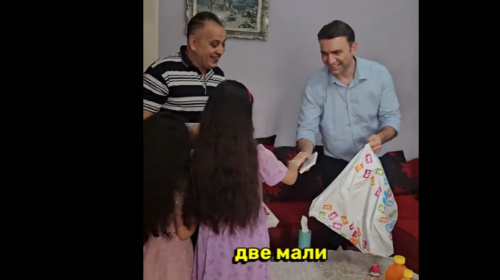 Osmani viziton një familje palestineze në Shkup: Dhuna duhet të ndalet, Gaza testi më i rëndësishëm i ndërgjegjes sonë si njerëzim!