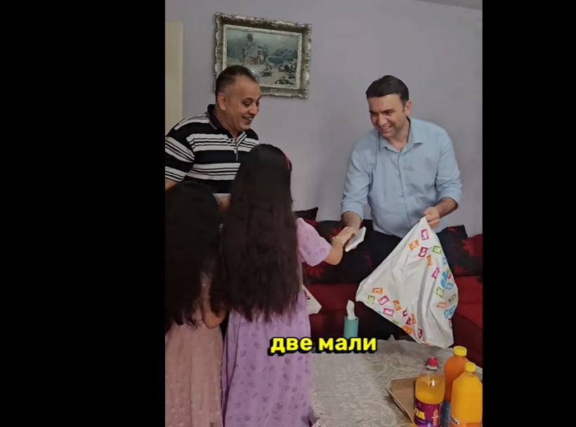 Osmani viziton një familje palestineze në Shkup: Dhuna duhet të ndalet, Gaza testi më i rëndësishëm i ndërgjegjes sonë si njerëzim!