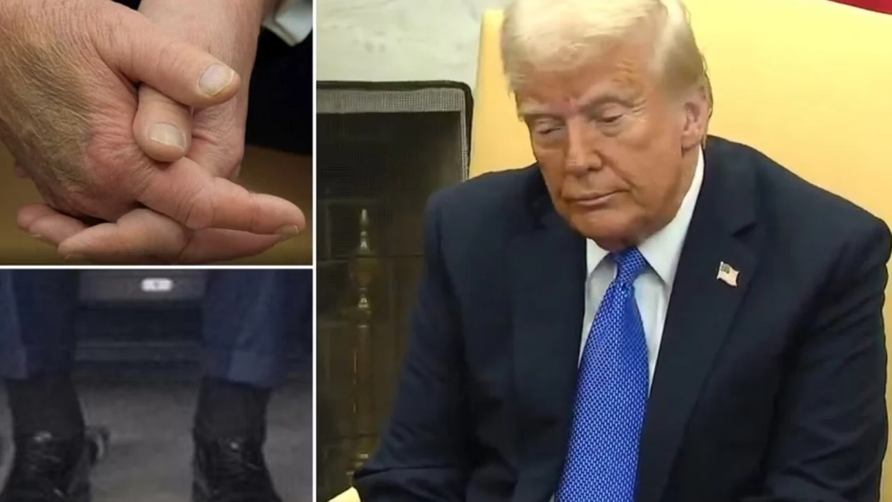 Me kyçet e këmbëve të fryra dhe duar të mavijosura, Shtëpia e Bardhë hedh dritë mbi shëndetin e Trump: Ai vuan nga…