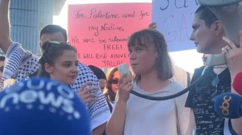 “Liri për Palestinën, stop gjenocidi”, aktivistja Greta Thunberg proteston në Tiranë