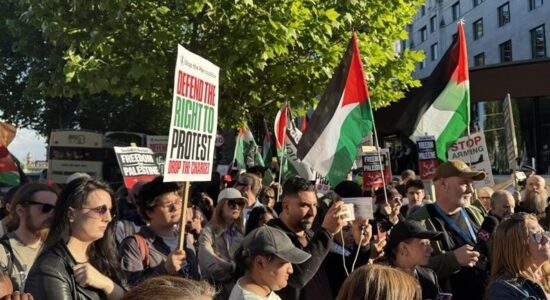 Policia britanike arreston protestues pasi hyn në fuqi ndalimi i grupit “Palestine Action”