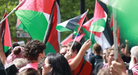 Dhjetëra demonstrues mblidhen në Paris për të treguar mbështetje për Gazën