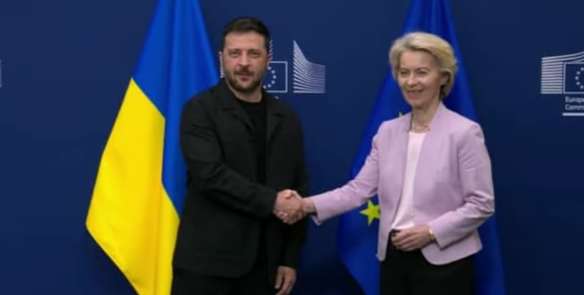 “Kufijtë nuk mund të ndryshohen me forcë”, Von der Leyen konferencë me Zelenskyn