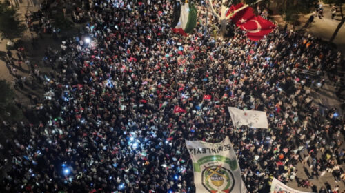 Mijëra qytetarë protestojnë në Stamboll kundër gjenocidit dhe urisë në Gaza