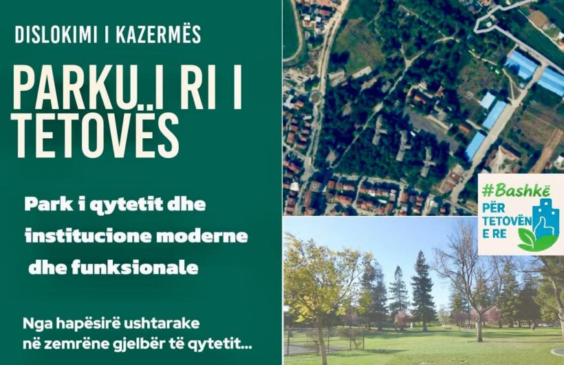 Bajram Rexhepi me projekt të ri për qytetin e Tetovës – dislokimi i Kazermës dhe tranformimi i saj në Park të Ri