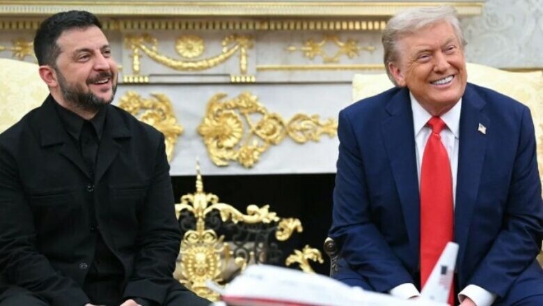 Zelensky tha “faleminderit” 8 herë në minutën e parë të takimit me Trumpin