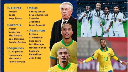 Ancelotti shpall listën e re të Brazilit, lë jashtë Neymarin dhe yjet e Real Madridit