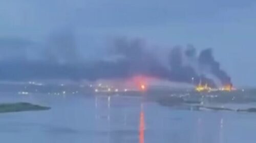 Dronët godasin rafinerinë e naftës në Saratov, shpërthen zjarr i madh – mbi 120 dronë të rrëzuar në Rusi
