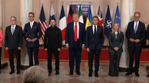 FOTO/ Publikohet foto familjare e Trump me Zelenskyn dhe liderët e BE-së