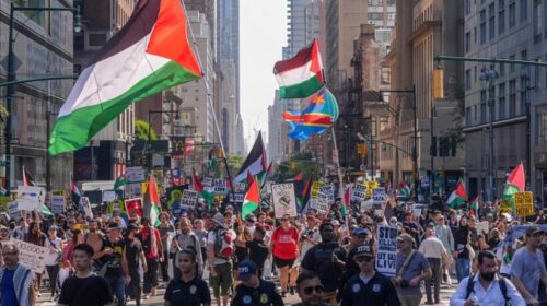 Protesta në New York nën sloganin “Ndalo urinë në Gaza”