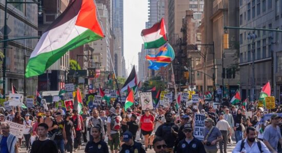 Protesta në New York nën sloganin “Ndalo urinë në Gaza”