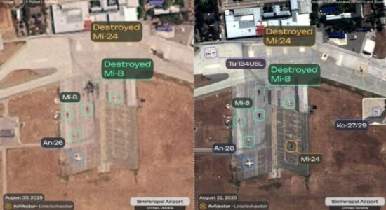 Raketa e re ukrainase Flamingo godet bazën e FSB-së ruse në Krime