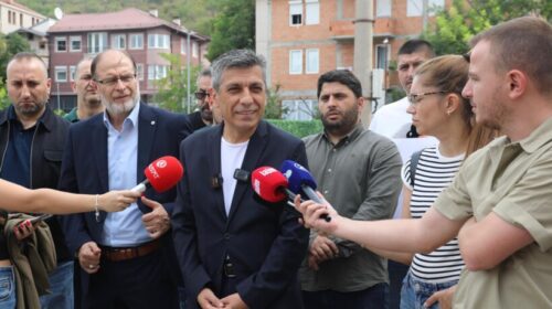 Izet Mexhiti vizitoi punimet në rrugën “Ahmet Hajdari” në Çair