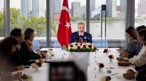 Fidan: Turqia udhëhoqi dhe mbështeti të gjitha takimet për Palestinën në Asamblenë e Përgjithshme të OKB-së