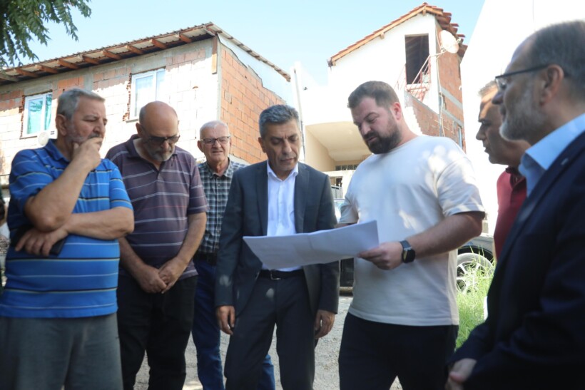 Izet Mexhiti inspekton punimet në rrugën “Bajram Shabani” për përmirësimin e furnizimit me ujë