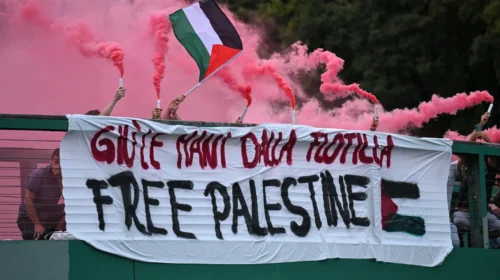 Milano marshim në mbështetje të Flotiljes Globale Sumud
