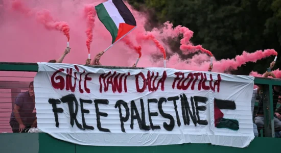 Milano marshim në mbështetje të Flotiljes Globale Sumud