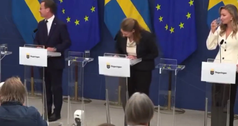 (VIDEO) Ministrja e Shëndetësisë në Suedi humb ndjenjat, rrëzohet gjatë konferencës