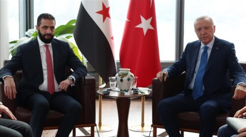 Presidenti turk Erdoğan takohet me presidentin sirian al-Sharaa në New York