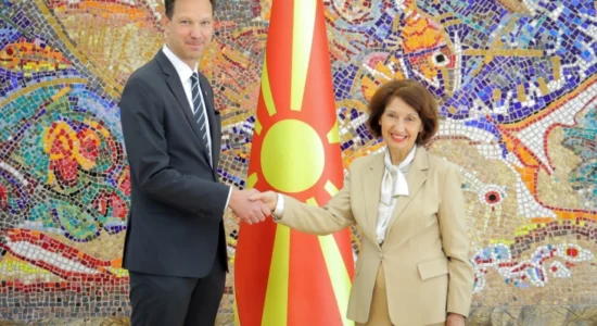 Siljanovska-Davkova i pranoi letrat kredenciale të ambasadorit të sapoemëruar të Suedisë, Ola Solstrom