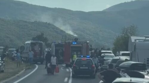 Aksident i rëndë trafiku në rrugën Mavrovë – Gostivar, pesë të lënduar