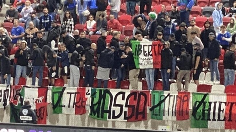 Tifozët italianë protestojnë kundër himnit kombëtar izraelit