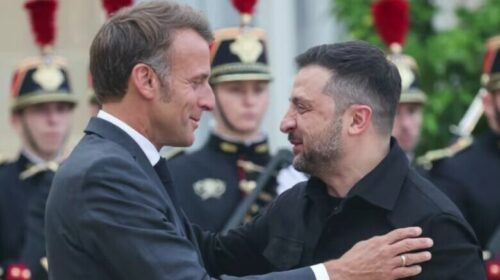 Zelensky në Paris për bisedime të rëndësishme me Macron dhe Samitin e Koalicionit