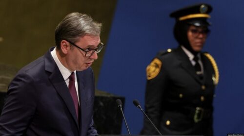 Vuçiq në OKB: Kosova është “shtylla kryesore e identitetit shpirtëror” të Serbisë