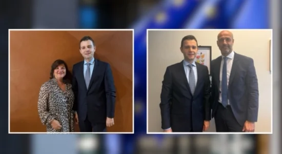 Takime të ministrit Mucunski me sekretaren e përgjithshme të APKE, Despina Shacivasiliu dhe me zëvendësguvernatorin e Bankës për Zhvillim të KE, Tomash Boçek