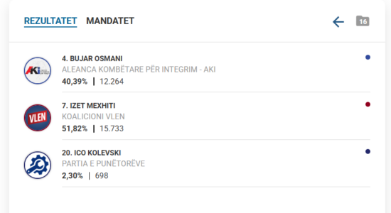 Ky është rezultati përfundimtar në Çair pas numërimit të gjitha votave
