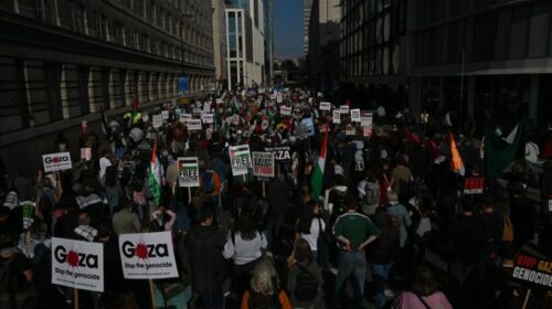 Protesta pro-Palestinë mbahen në Berlin, Stokholm dhe Londër në mbështetje të armëpushimit në Gaza