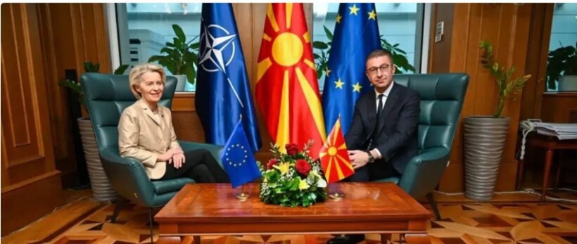 Mickoski pas takimit me Von der Leyen: Qëllimi ynë strategjik mbetet anëtarësimi i plotë në BE