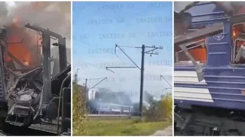 Zelensky publikoi pamjet të sulmit rus në trenin me pasagjerë