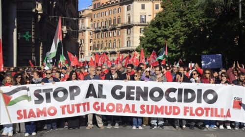 Italia e paralizuar nga greva e përgjithshme në shenjë solidariteti me flotiljen e Gazës