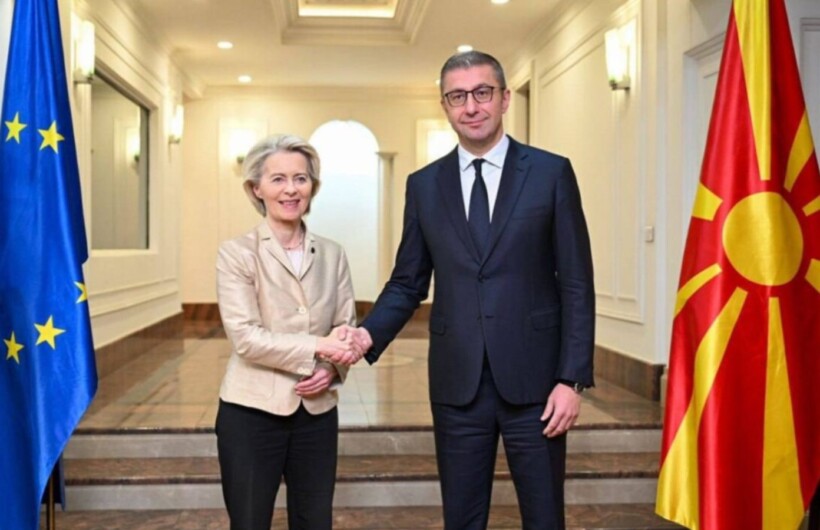 Ursula von der Leyen  BE është plotësisht pas Maqedonisë së Veriut   Kushtetuta duhet të ndryshohet