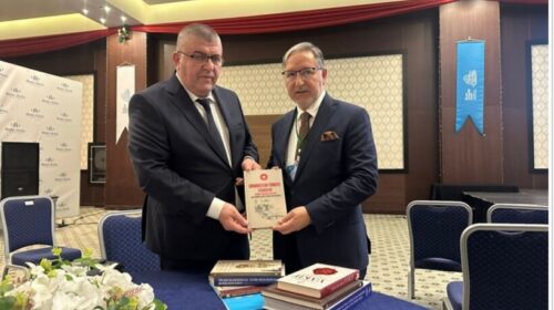Takim në Edirne i kryetarit të Fondacionit ALSAR, Mehdi Gurra me prof. dr. Mustafa Karataş, anëtar i kryesisë së Fondacionit të Dijetarëve Islam