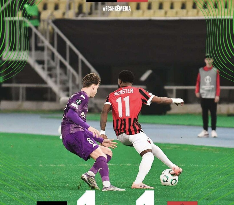 Shkëndija e pafat, merr vetëm një pikë në duelin ndaj Jagiellonias në Shkup