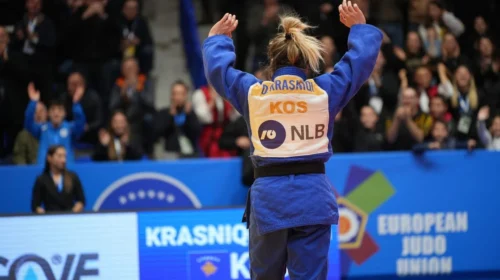 Distria Krasniqi lufton për medalje të bronztë në Grand Slamin e Abu Dhabit