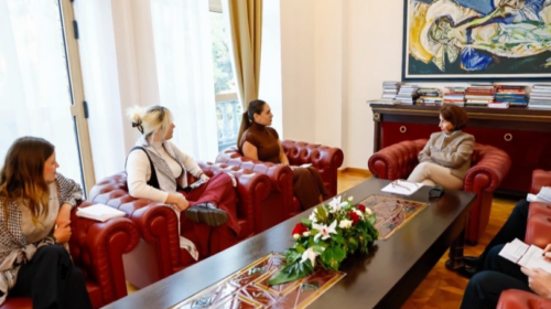 (VIDEO) “Së bashku për Palestinën” takojnë presidenten