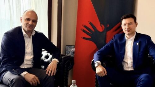 Ambasadori Meidani pret në takim kryetarin e LSDM-së, Venko Filipçe