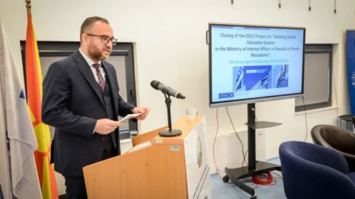 Toshkovski: MPB-ja përfundoi me sukses projektin me OSBE-në për arsimin hibrid