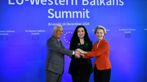 Osmani udhëton në Bruksel, përfaqëson Kosovën në Samitin e Liderëve BE-Ballkani Perëndimor