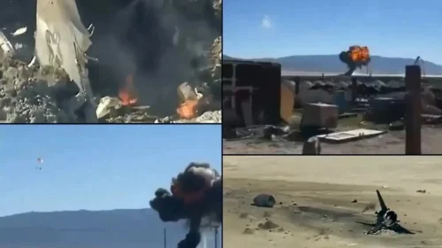 Aeroplani F-16 i ushtrisë amerikane rrëzohet në Kaliforni, piloti katapultoi në sekondat e fundit