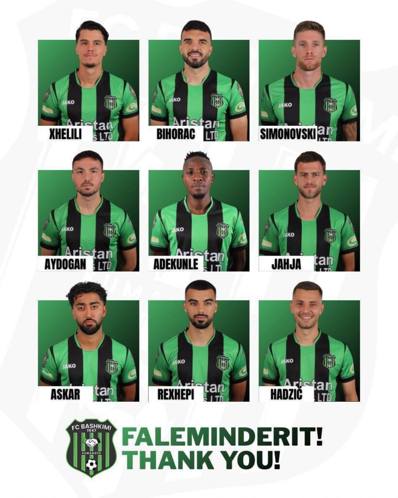 Bashkimi konfirmon ndarjen me 9 futbollist