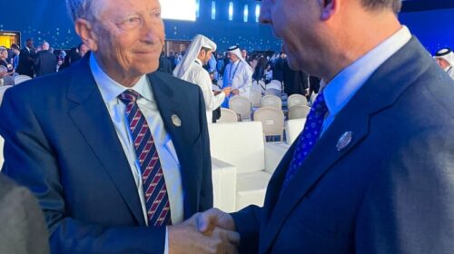 Kryetari i Kuvendit të RVM-së, Afrim Gashi takon Bill Gates në Forumin e Dohas 2025