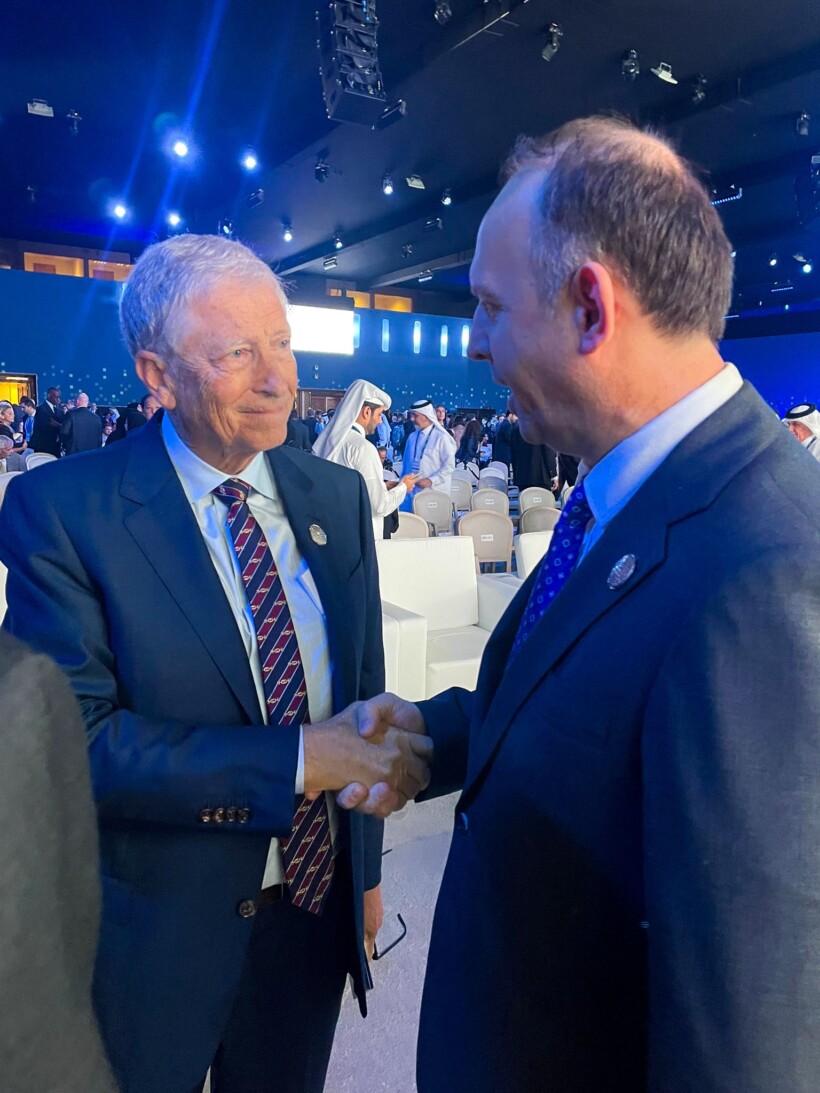 Kryetari i Kuvendit të RVM së  Afrim Gashi takon Bill Gates në Forumin e Dohas 2025