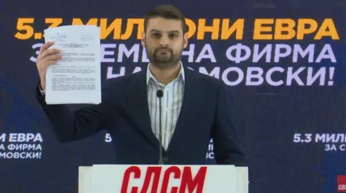 LSDM publikon “Bombën” e parë: Firma familjare e Tomovskit “pastron” 5.5 milionë euro nga buxheti!