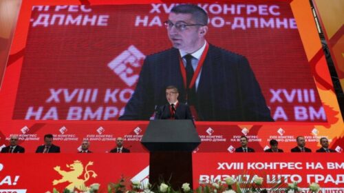 (VIDEO) Pasi konfirmohet në krye të partisë, Mickoski: Ne dijmë të themi “jo” kur na cenohet identiteti