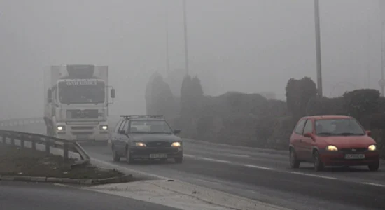 Ulje e dukshmërisë në disa rrugë për shkak të mjegullës